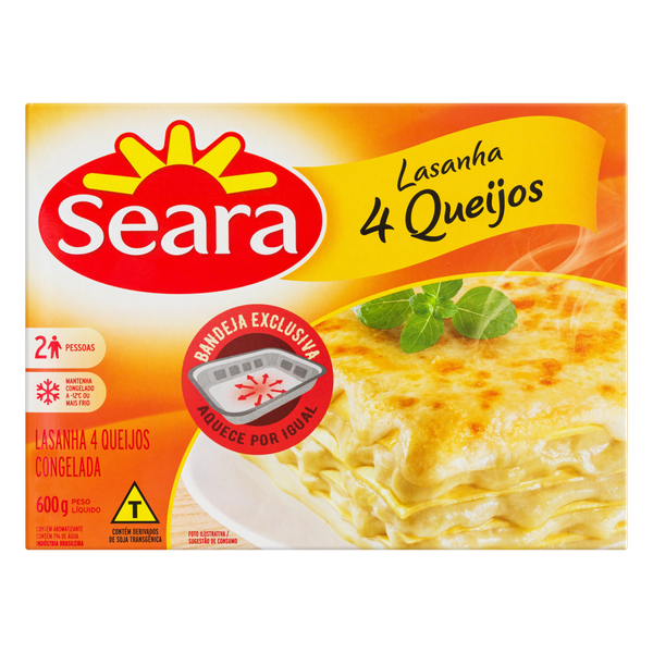 Lasanha Seara 4 Queijos 600g