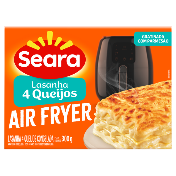Lasanha Seara Air Fryer 4 Queijos 300g