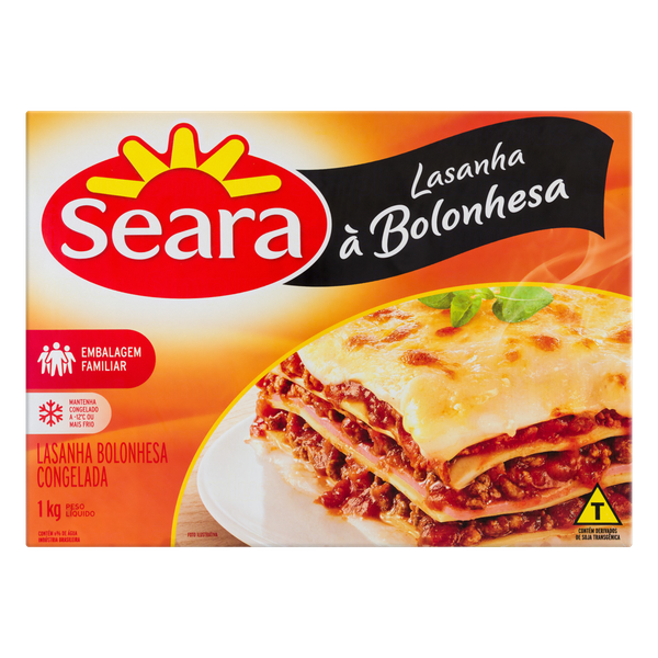 Lasanha Seara Congelada Bolonhesa 1kg
