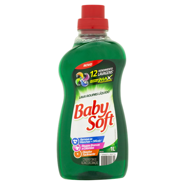 Lava Roupas Líquido Baby Soft Tot Max 1L