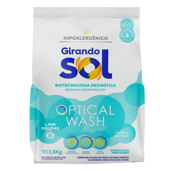 Detergente em Pó Girando Sol Sachê Hipoalergênico 1,6kg