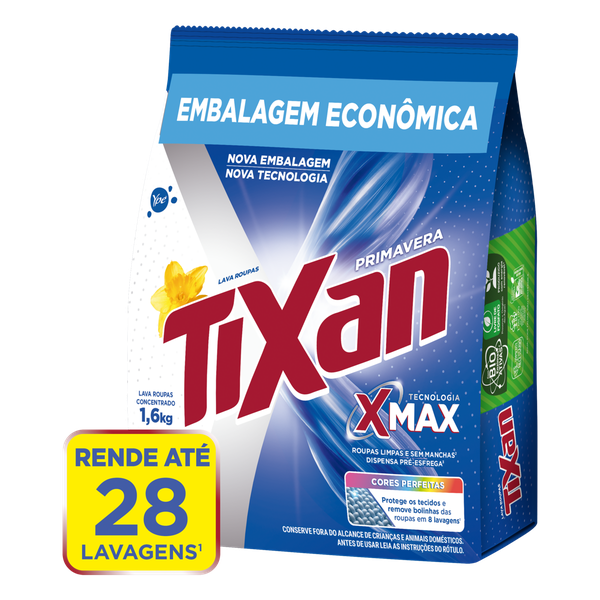 Detergente em Pó Tixan Ypê Sachê Primavera 1,6kg
