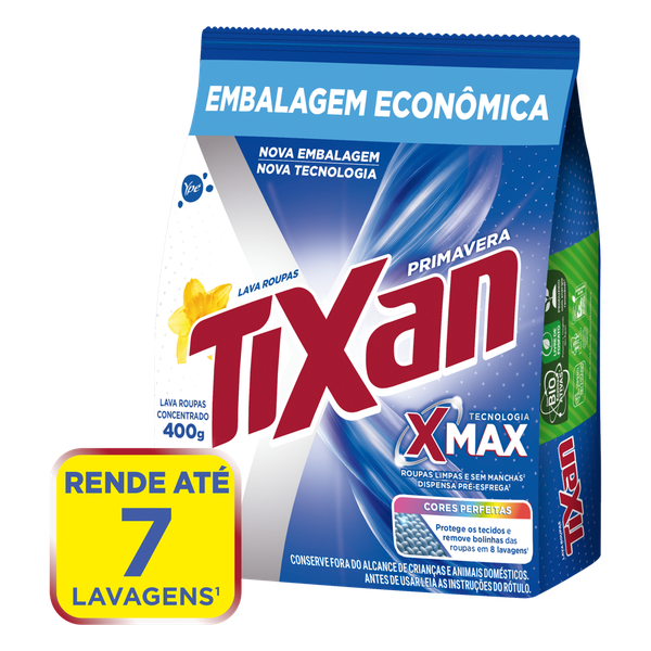 Detergente em Pó Tixan Ypê Sachê Primavera 400g