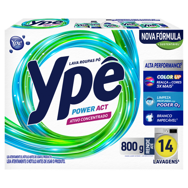 Detergente em Pó Ypê Power Action 800g