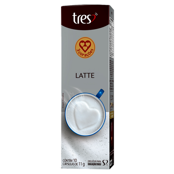 Cápsulas de Leite 3 Corações Latte 10x11g