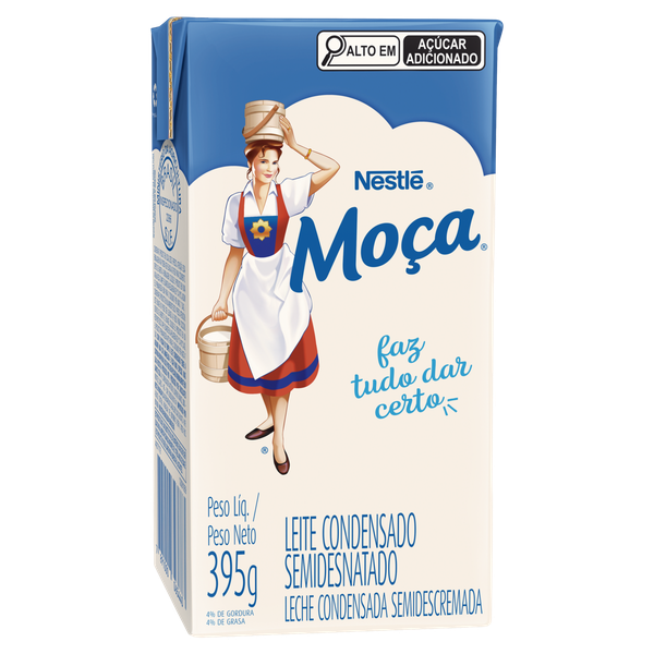 Leite Condensado Nestlé Moça Semidesnatado 395g