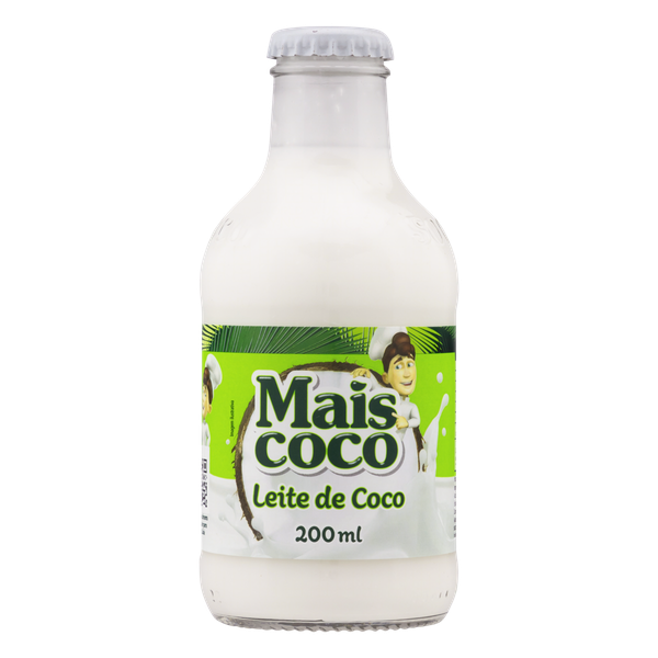 Leite de Coco Mais Coco Vidro 200ml