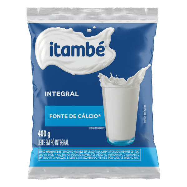 Leite em Pó Itambé Integral Sachê 400g