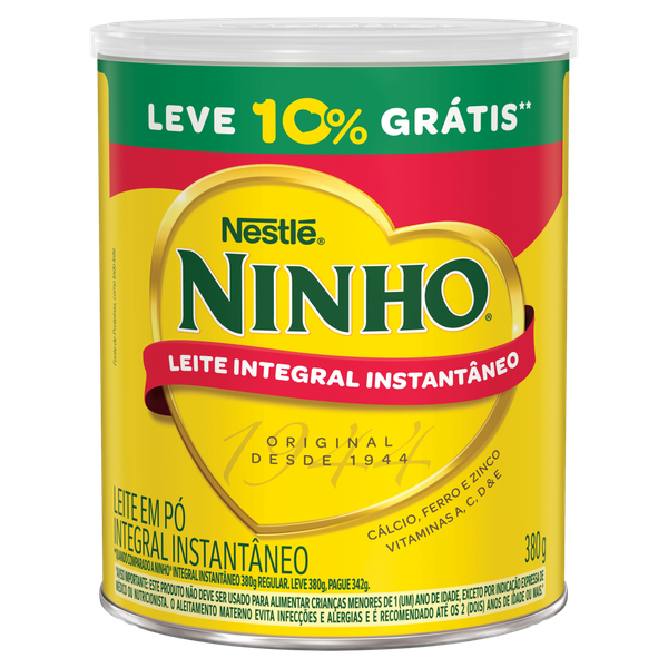 Leite Pó Ninho Integral Instantâneo 380g