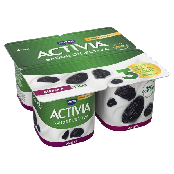 Leite Fermentado Activia Polpa Ameixa 340g