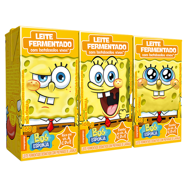 Leite Fermentado Bob Esponja Mega Tradicional 480g