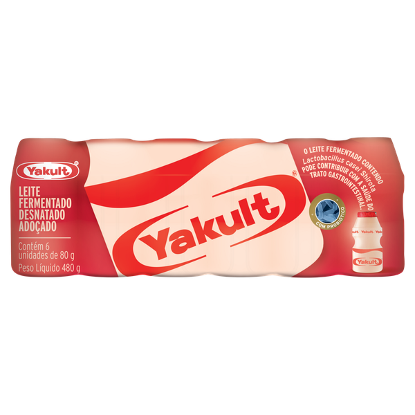 Leite Fermentado Yakult 6x80g