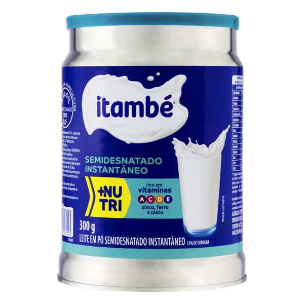 Leite Pó Itambé Semidesnatado Instantâneo Lata 300g
