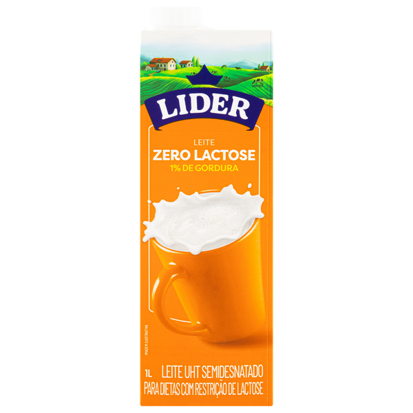 Leite UHT Líder Zero Lácteo 1L