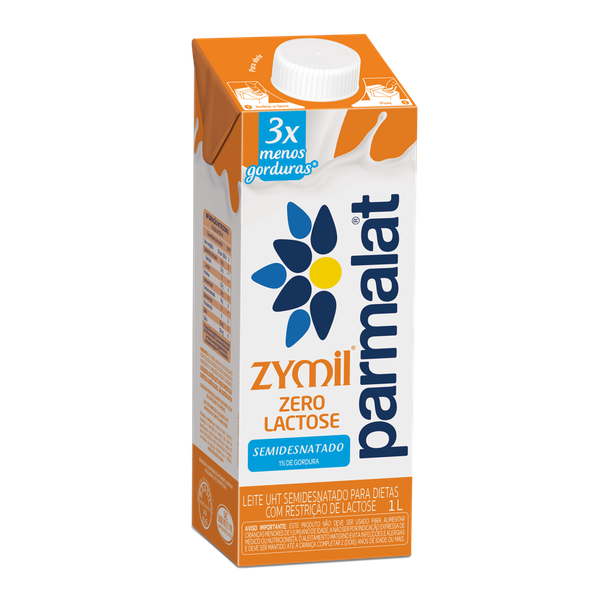Leite UHT Parmalat Zymil Semidesnatado Zero Lactose 1L
