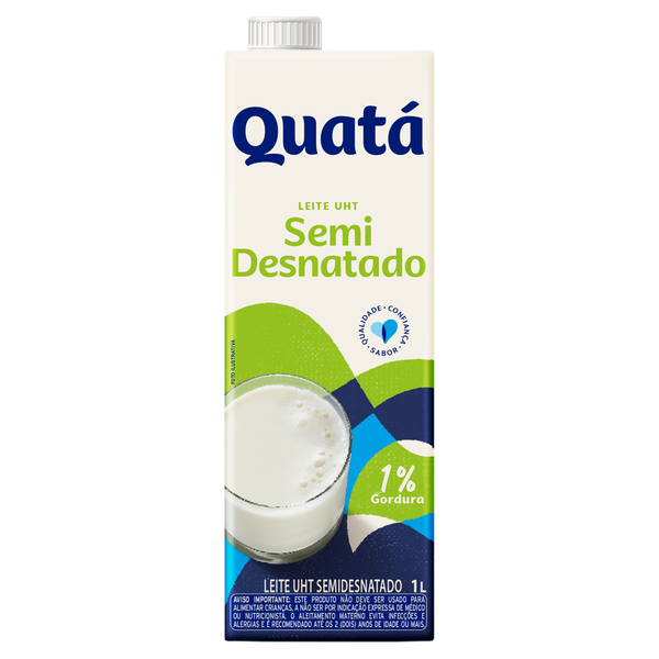 Leite Uht Quatá sem Desnatado Edge 1L