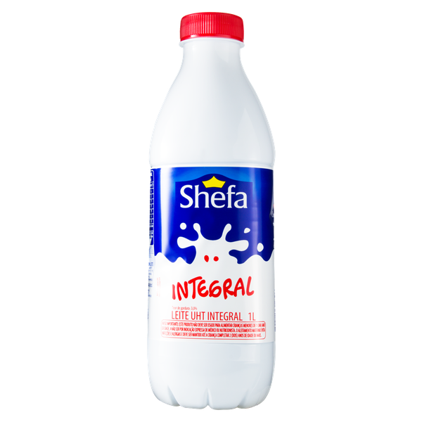 Leite UHT Shefa Integral Garrafa 1L