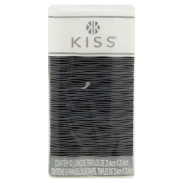 Lenço de Papel Kiss Bolso 10 Unidades