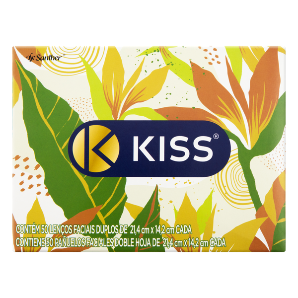 Lenço de Papel Kiss Caixinha 50 Unidades
