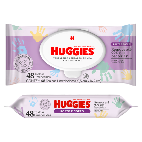 Lenço Umedecido Huggies One e Done 48 Unidades