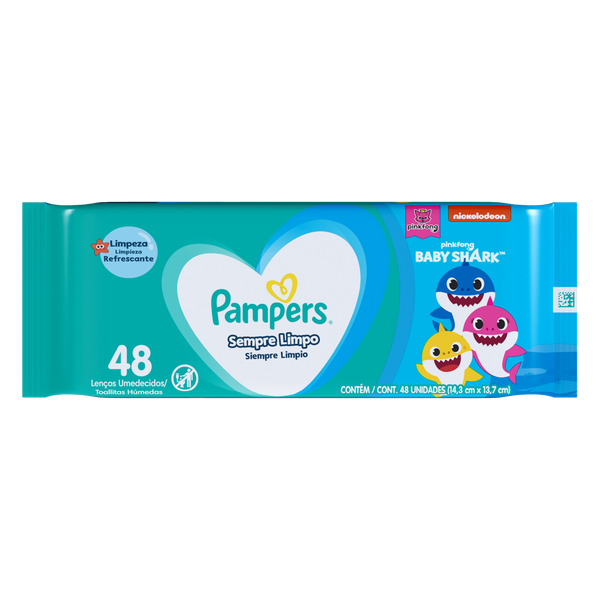 Lenço Umedecido Pampers 48 Unidades Splash