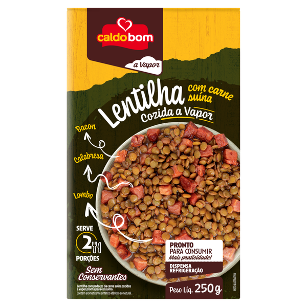 Lentilha Caldo Bom Pedaços Suínos 250g