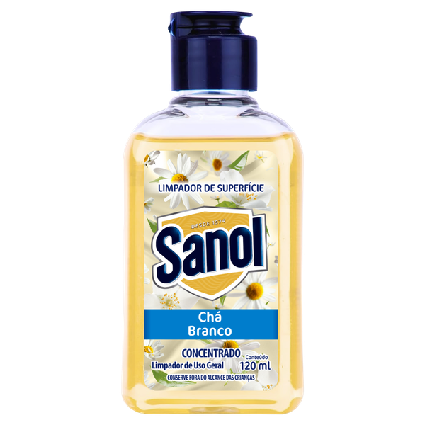 Limpador Superfícies Sanol Chá Branco 120ml