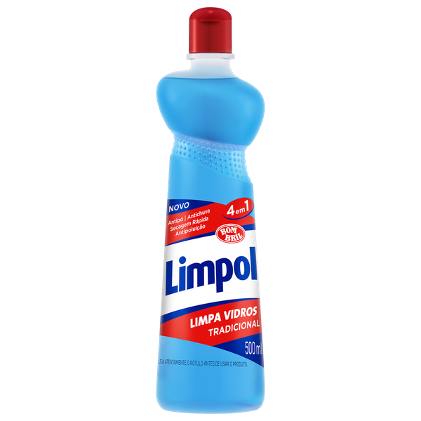 Limpa Vidros Limpol 3 em 1 Squeeze 500ml