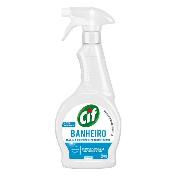 Limpador Cif Banheiro Ultra Rápido Pulverizador Sem Cloro 500ml