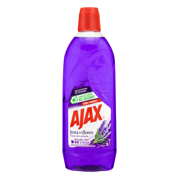 Limpador Ajax Flores Lavanda 1L