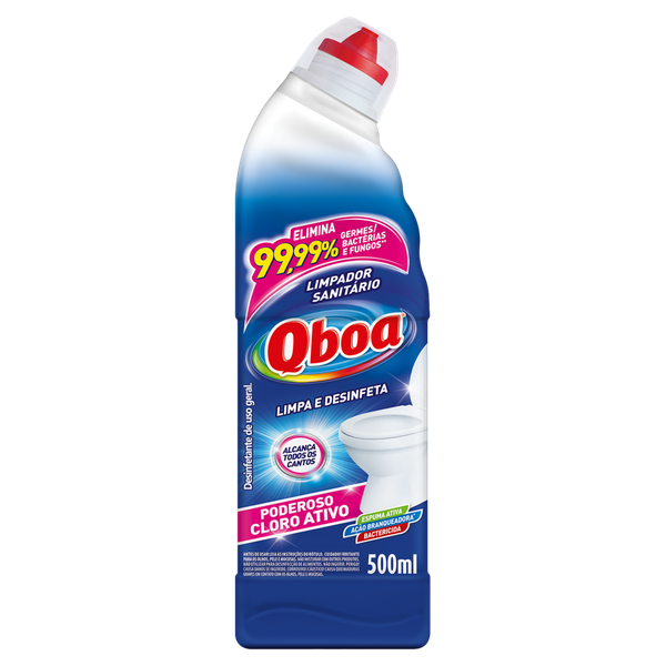 Limpador Qboa Banheiro com Cloro Ativo 500ml