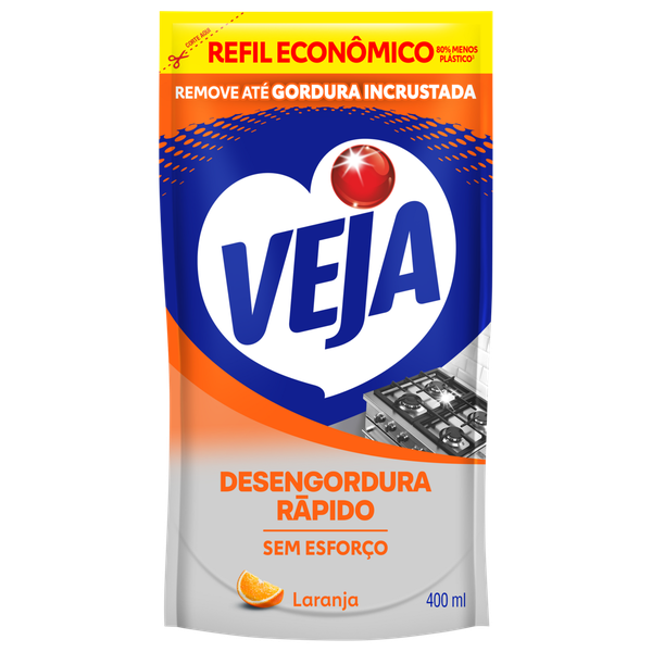 Desengordurante Veja Refil Laranja 400ml