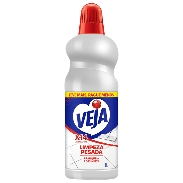 Limpador Veja Limpeza Pesada Cloro 1L Grátis 20%