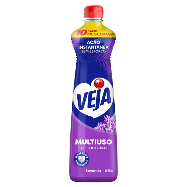 Limpador Multiuso Veja Leve 500ml Pague 450ml Lavanda