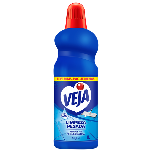 Limpador Veja Limpeza Pesada Original 1L Grátis 20%