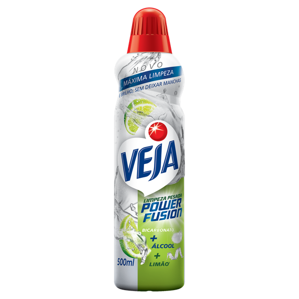 Limpador Veja Limpeza Pesada Power Fusion Limão 500ml