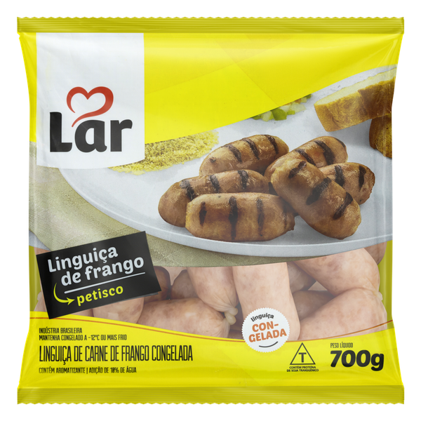Linguiça Frango Petisco Frango Lar Congelado 700g