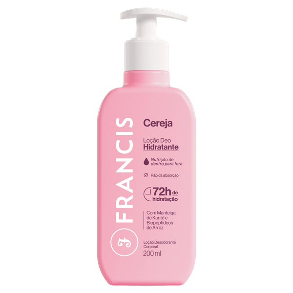 Loção Hidratante Francis Cereja 200ml