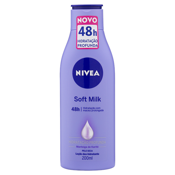 Loção Hidratante Nivea Soft Milk 200ml