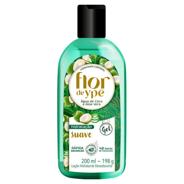 Loção Hidratante Flor YPÊ Água com Al Vera 200ml