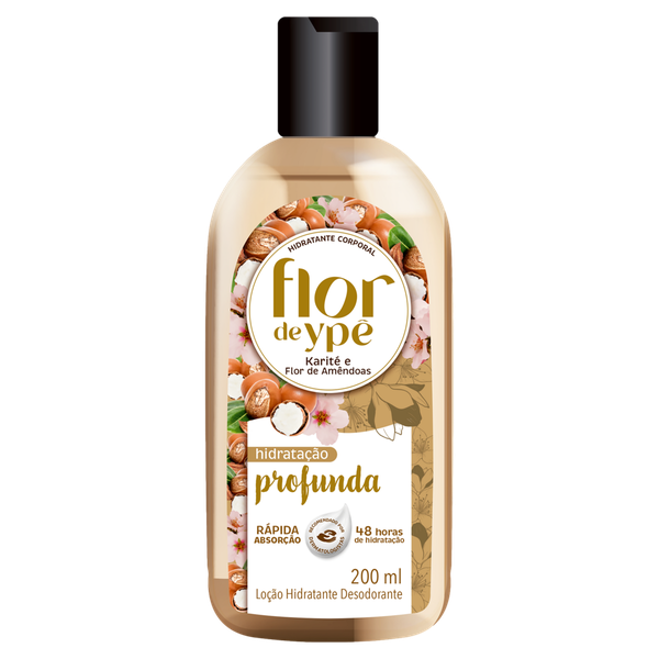 Loção Hidratante Flor YPÊ Karité F Amendoim 200ml