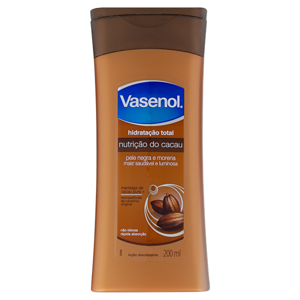 Loção Hidratante Vasenol Nutrição Cacau 200ml