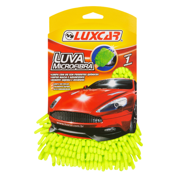 Luva Luxcar Microfibra