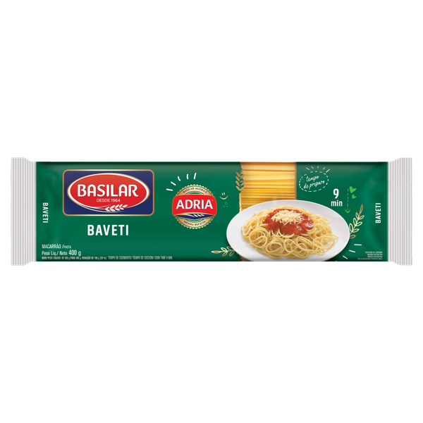 Macarrão Basilar Baveti Semolado 400g