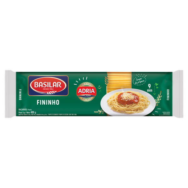 Macarrão Basilar Fininho Semolado 400g