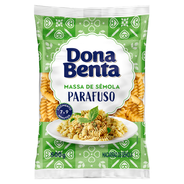 Macarrão D Benta Parafuso Sêmola 500g