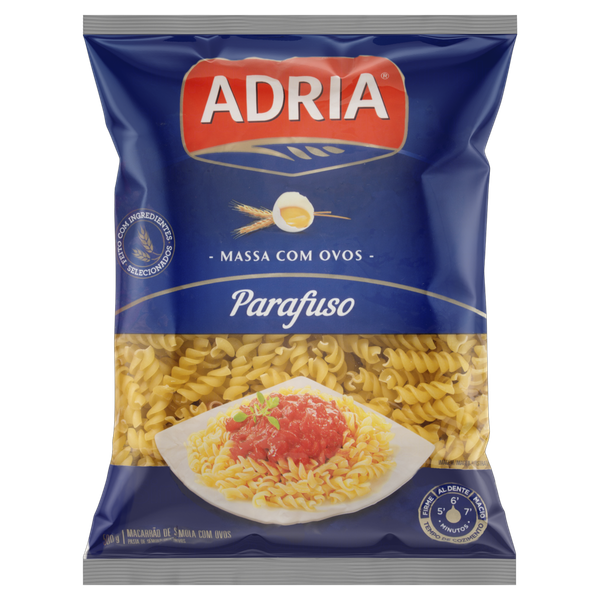 Macarrão Adria Parafuso com Ovos 500g