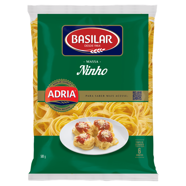 Macarrão Basilar Ninho Semolado 500g