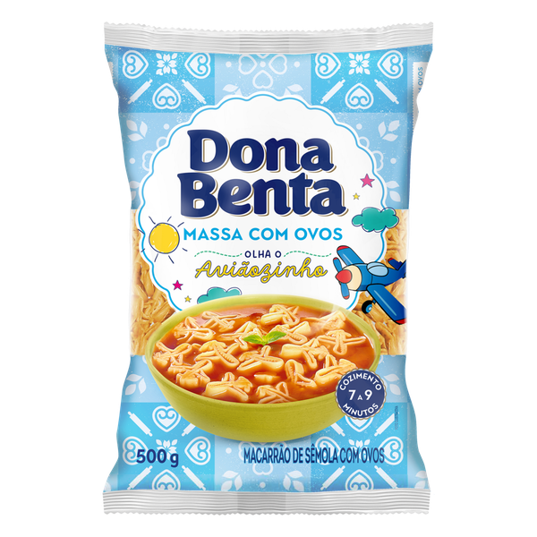 Macarrão Dona Benta Aviãozinho Com Ovos 500g