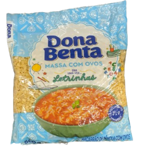 Macarrão Dona Benta Letrinhas com Ovos 500g